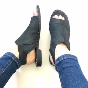 LF/life Suede Ankle Strap Sandals Open Toe